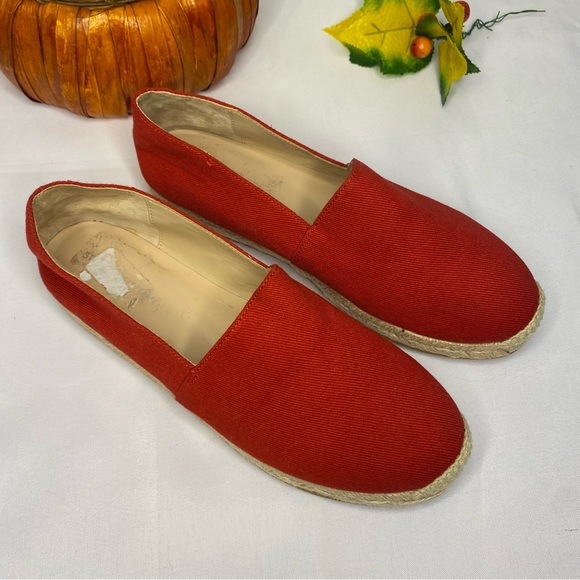 Stuart Weitzman Mykonos Twill Espadrilles In Red Size 6 - Picture 5 of 14
